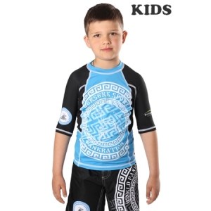 Рашгард BERSERK for pankration APPROVED WPC KIDS blue (RS7801B)