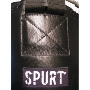 Боксерский мешок кожаный SPURT SPK130J черный 130х40см, 40-55кг