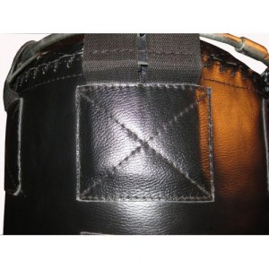 Боксерский мешок кожаный SPURT SPK130J черный 130х40см, 40-55кг