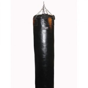 Боксерский мешок кожаный SPURT SPK150J черный 150х40см, 50-70кг