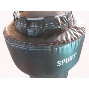 Боксерский мешок апперкотный силуэт SPURT SP-001 черный 150х40см, шайба-60см, 60-80кг