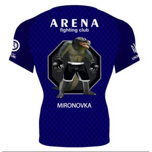 Рашгард с коротким рукавом ARENA fighting club CW70 синий