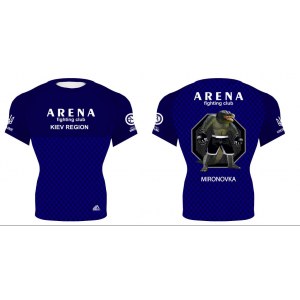 Рашгард с коротким рукавом ARENA fighting club CW70 синий