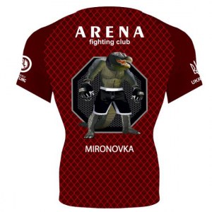 Рашгард с коротким рукавом ARENA fighting club CW71 красный