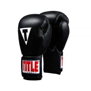 Перчатки боксерские TITLE Classic Leather Elastic Training Gloves 2.0 Черный