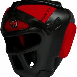 Боксерский шлем с сеткой RDX GUARD тренировочный