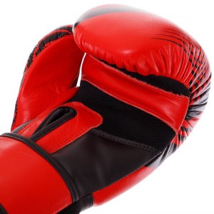 Перчатки для боксу шкіряні UFCBO-0574  червоні