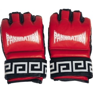 Перчатки PANKRATION "TRADITION" 4 oz КОЖА (красные)