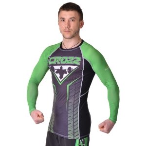 Рашгард CrossFit черно-зеленый