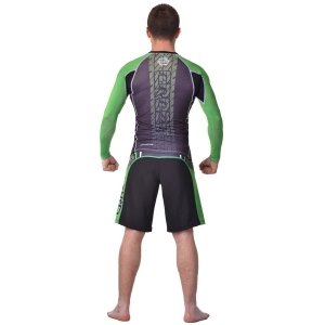 Рашгард CrossFit черно-зеленый