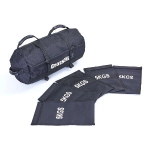 Сумка для кроссфита Sandbag FI-6232-2 50LB (PU, вес до 23 кг, 5 филлеров для песка, черный)