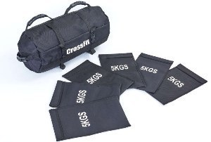 Сумка для кроссфита Sandbag FI-6232-3 60LB (PU, вес до 28 кг, 6 филлеров для песка, черный)