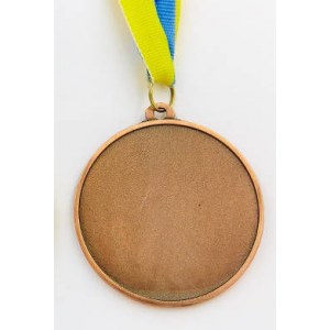 Медаль спортивная с лентой ABILITY d-6,5см C-4841-3 место 3-бронза (металл, d-6,5см, 38g)