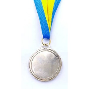 Медаль спортивная с лентой AIM d-5см C-4842-2 место 2-серебро (металл, d-5см, 25g)