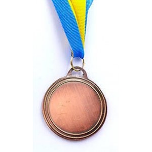 Медаль спортивная с лентой AIM d-5см C-4842-3 место 3-бронза (металл, d-5см, 25g)