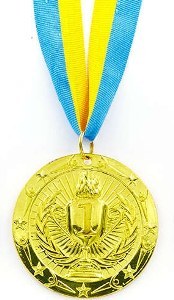 Медаль спортивная с лентой BOWL d-6,5см C-6407-1 место 1-золото (металл, d-6,5см, 38g)