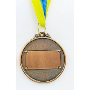 Медаль спортивная с лентой GLORY d-6,5см C-4327-3 место 3-бронза (металл, d-6,5см, 40g)