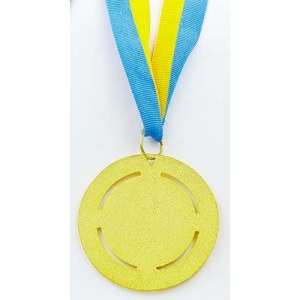 Медаль спортивная с лентой RAY d-6,5см C-6401-1 место 1-золото (металл, d-6,5см, 38g)